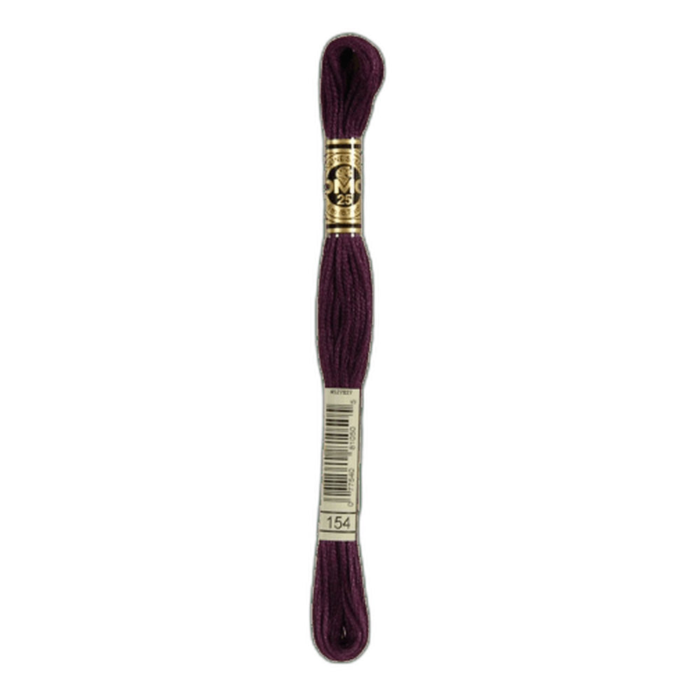 DMC 154 Very Dark Grape Stranded Cotton Embroidery Floss
