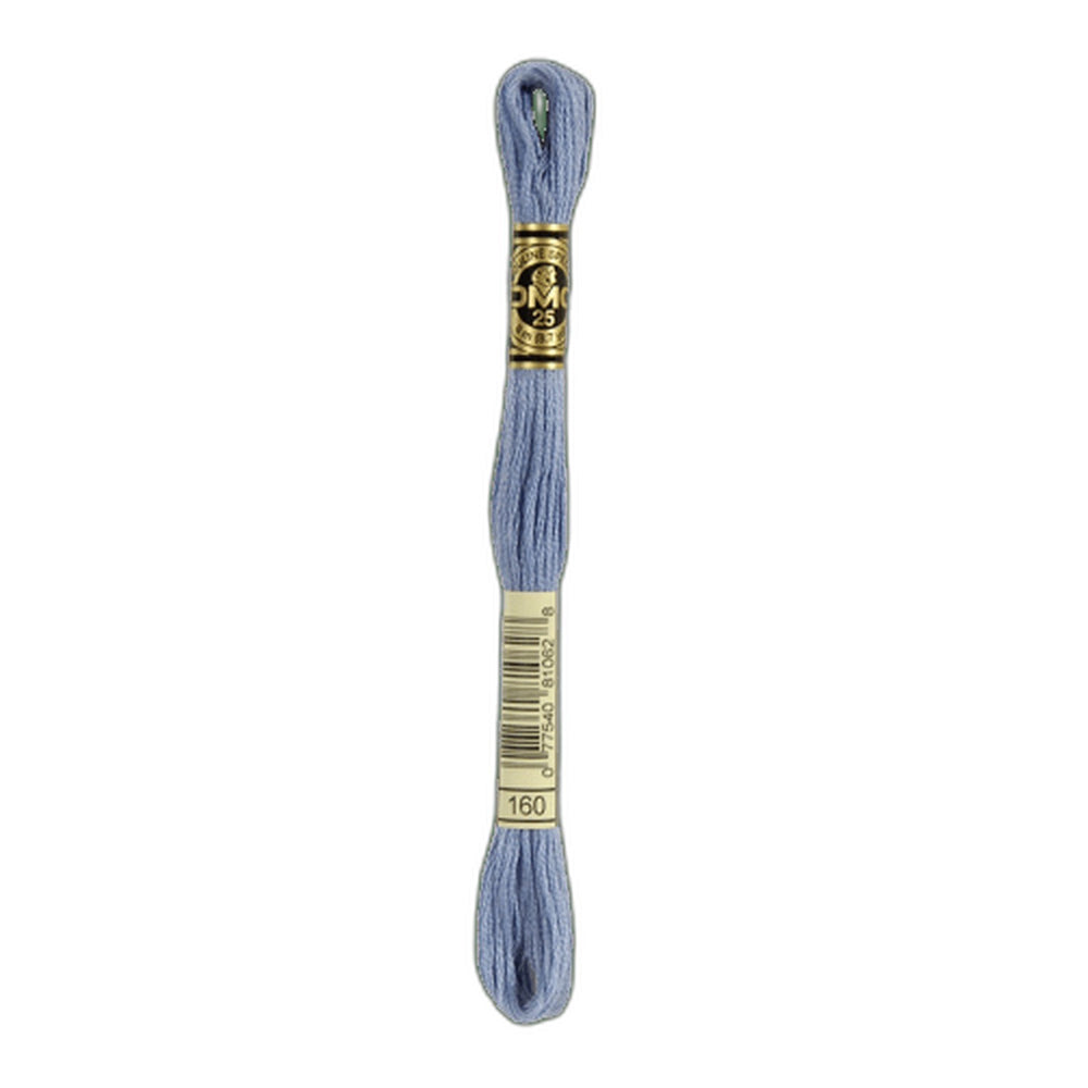 DMC 160 Medium Grey Blue Stranded Cotton Embroidery Floss