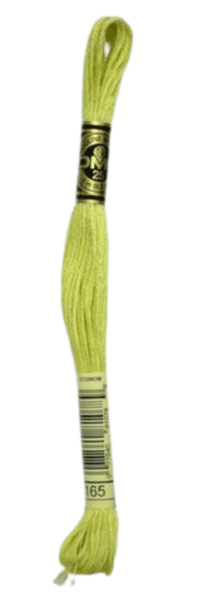 DMC 165 Very Light Moss Green Stranded Cotton Embroidery Floss