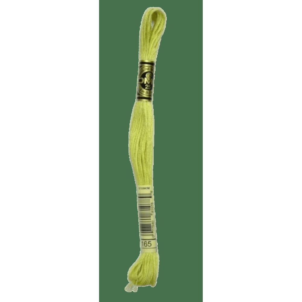 DMC 165 Very Light Moss Green Stranded Cotton Embroidery Floss