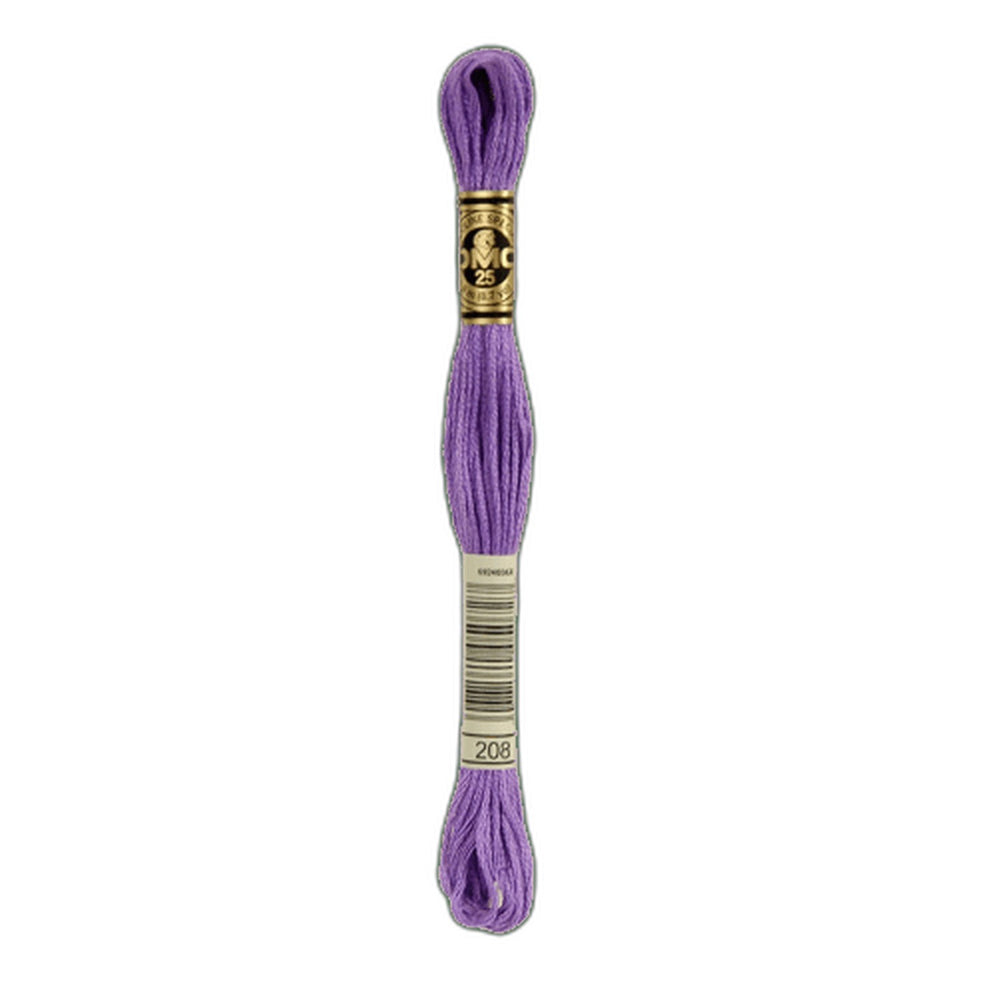 DMC 208 Very Dark Lavender Stranded Cotton Embroidery Floss
