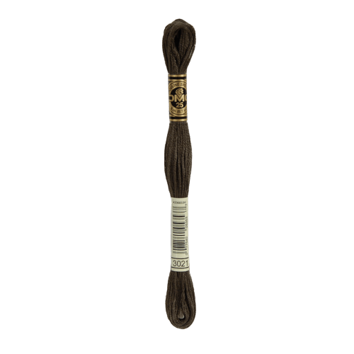 DMC 3021 Very Dark Brown Grey Stranded Cotton Embroidery Floss