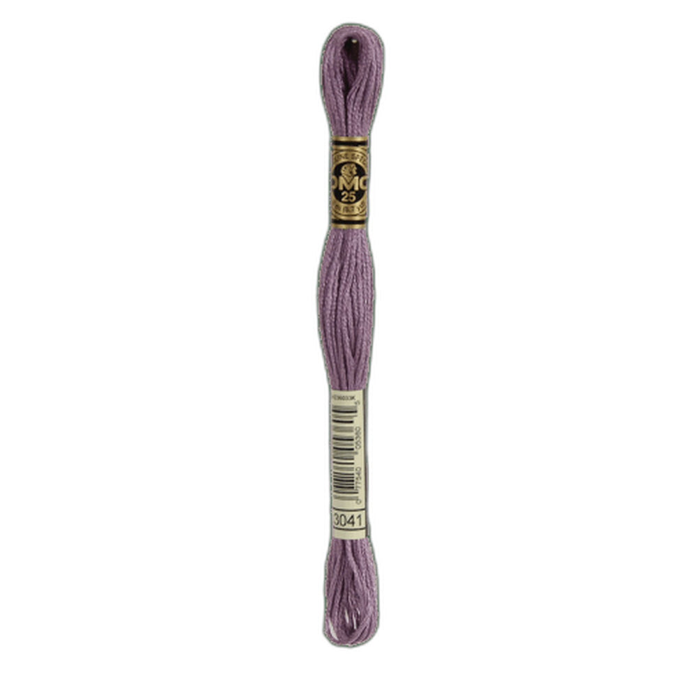 DMC 3041 Medium Antique Violet Stranded Cotton Embroidery Floss
