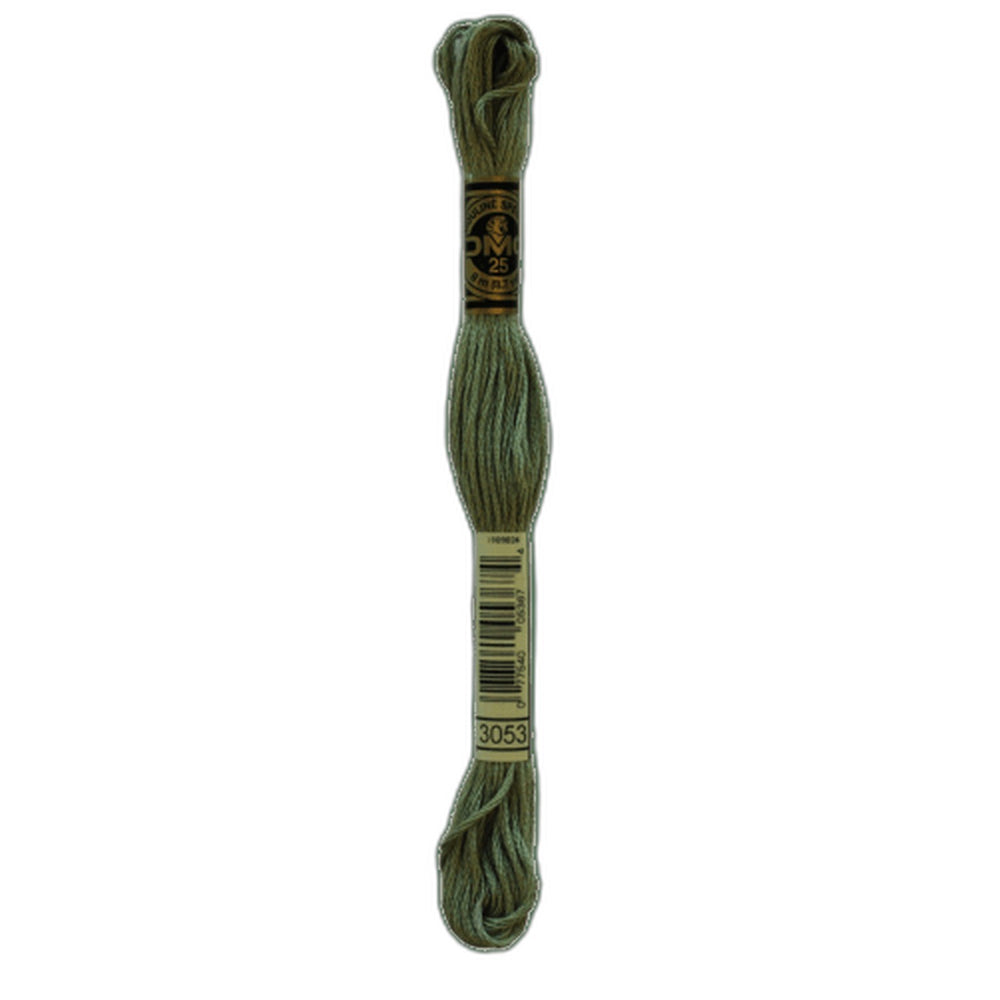 DMC 3053 Green Grey Stranded Cotton Embroidery Floss