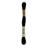 DMC 310 Black Stranded Cotton Embroidery Floss
