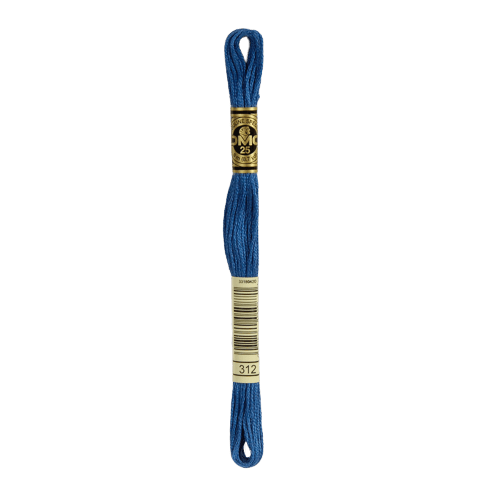 DMC 312 Medium Navy Blue Stranded Cotton Embroidery Floss