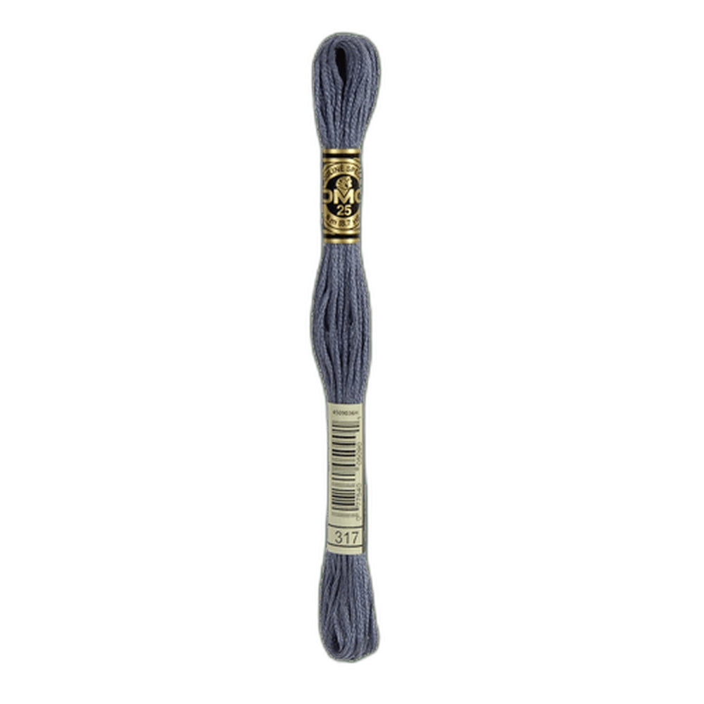 DMC 317 Light Steel Grey Stranded Cotton Embroidery Floss