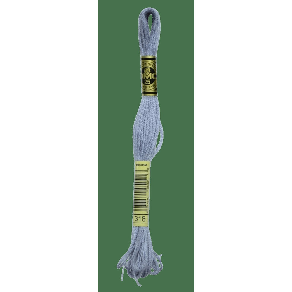 DMC 318 Pewter Grey Stranded Cotton Embroidery Floss