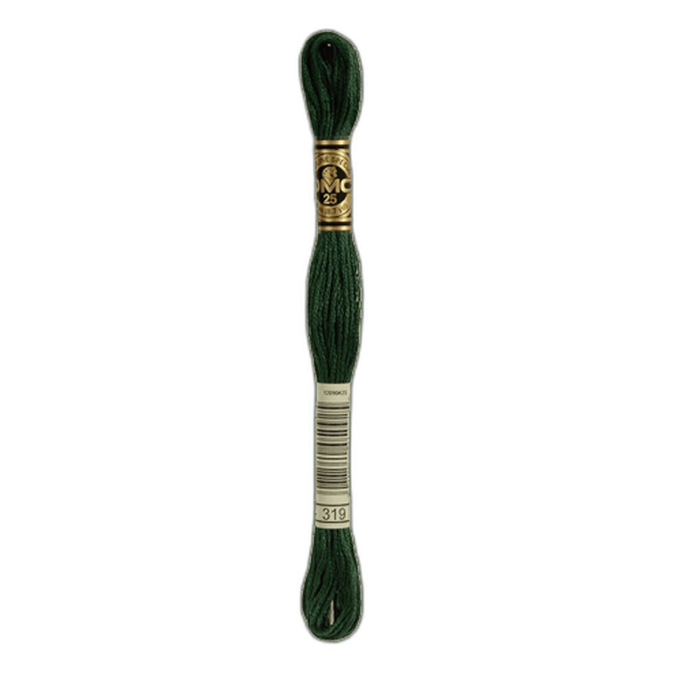 DMC 319 Dark Pistachio Green Stranded Cotton Embroidery Floss