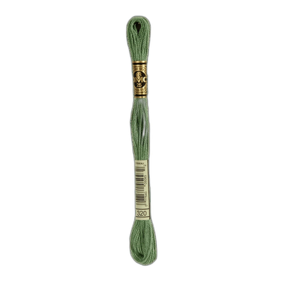 DMC 320 Medium Pistachio Green Stranded Cotton Embroidery Floss