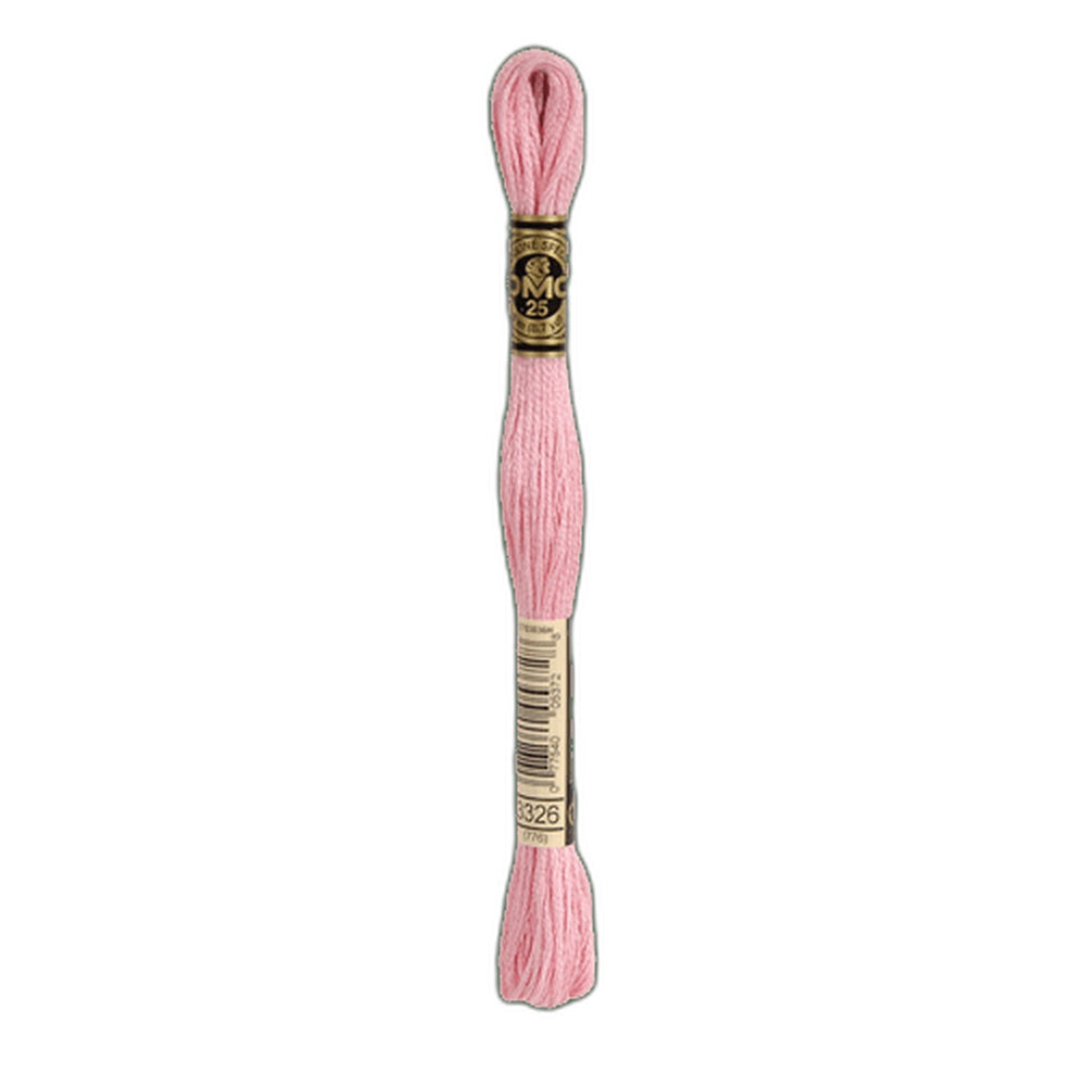 DMC 3326 Light Rose Stranded Cotton Embroidery Floss