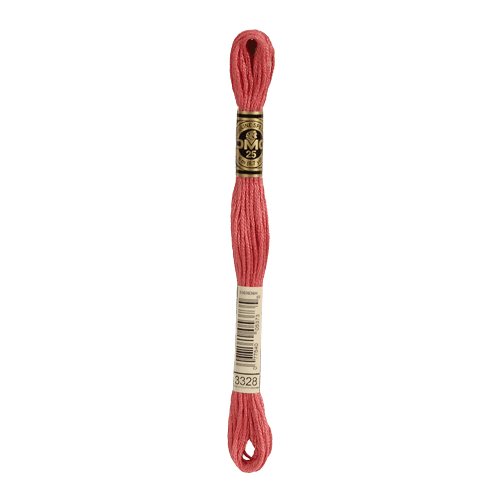 DMC 3328 Dark Salmon Stranded Cotton Embroidery Floss