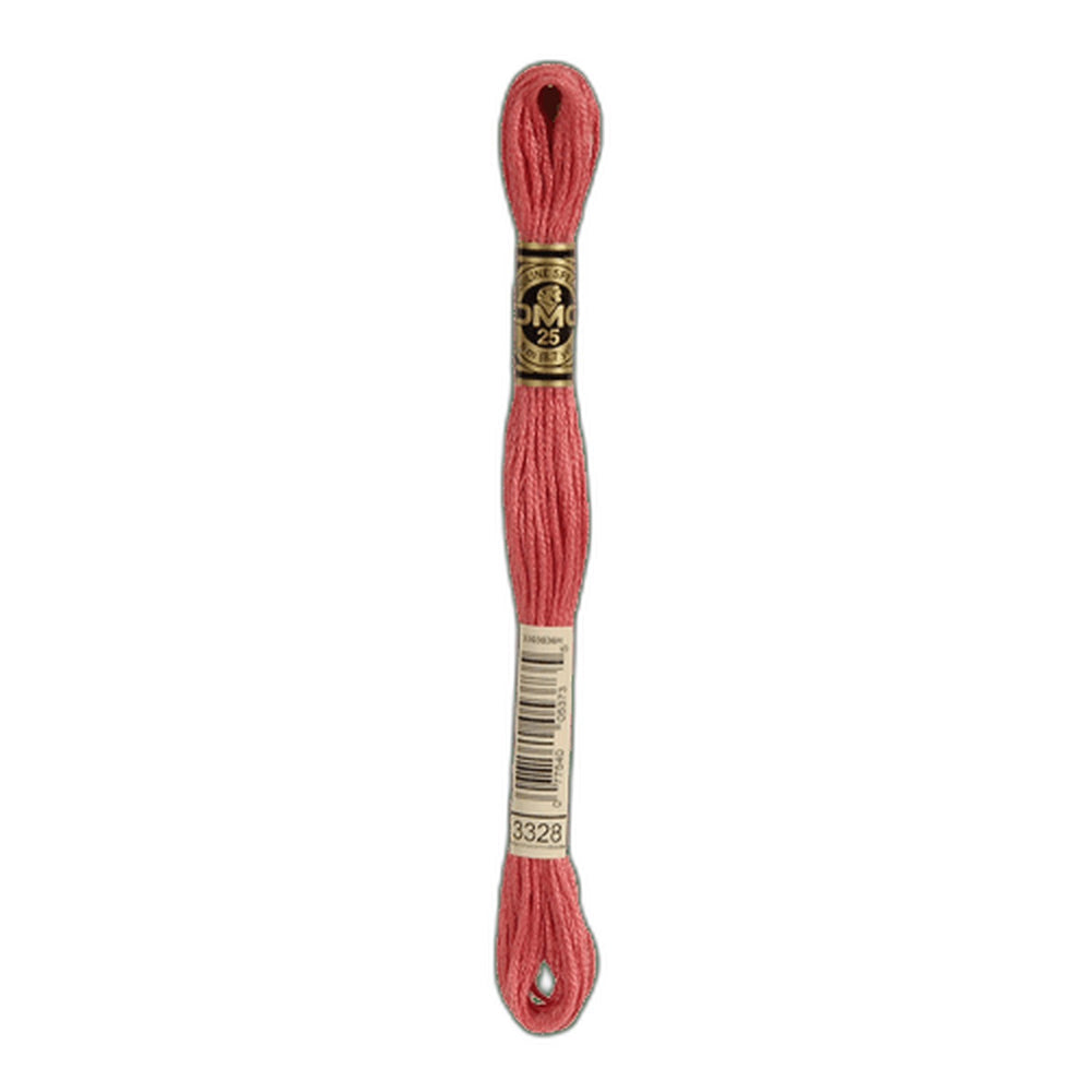 DMC 3328 Dark Salmon Stranded Cotton Embroidery Floss