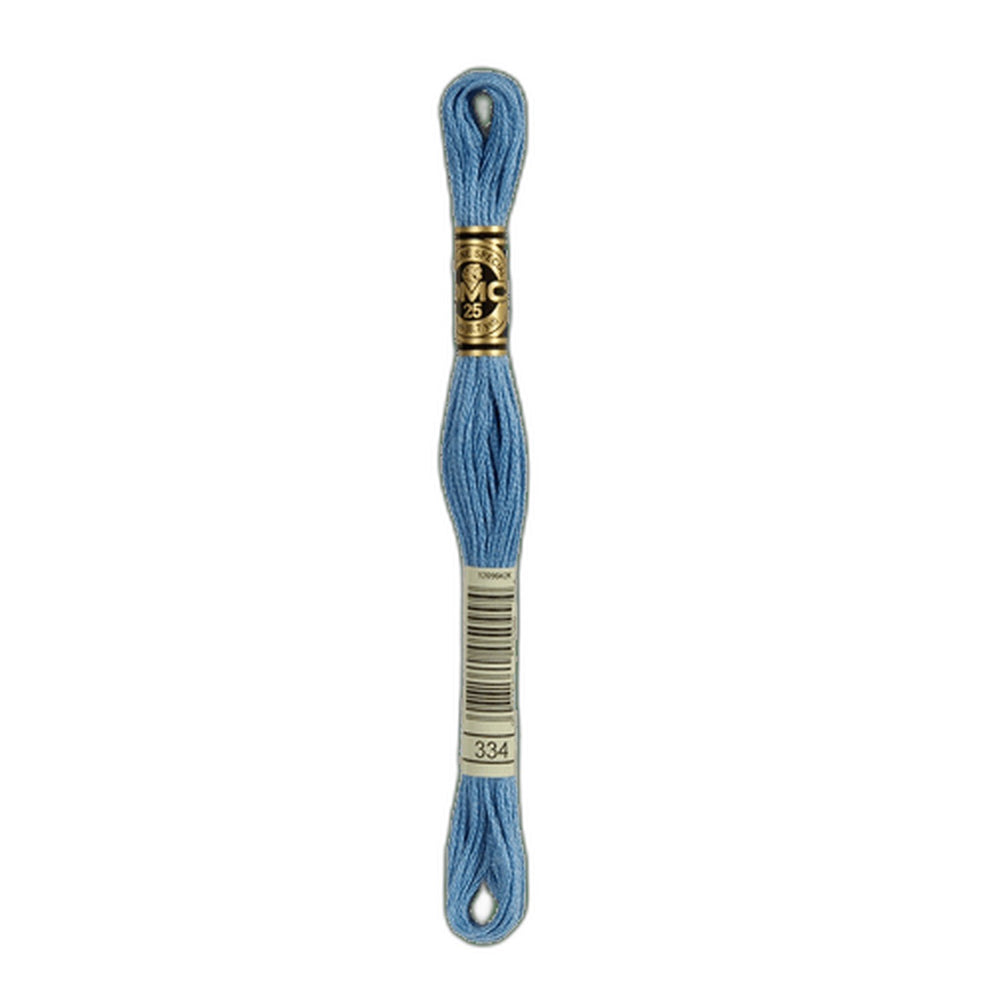 DMC 334 Medium Baby Blue Stranded Cotton Embroidery Floss