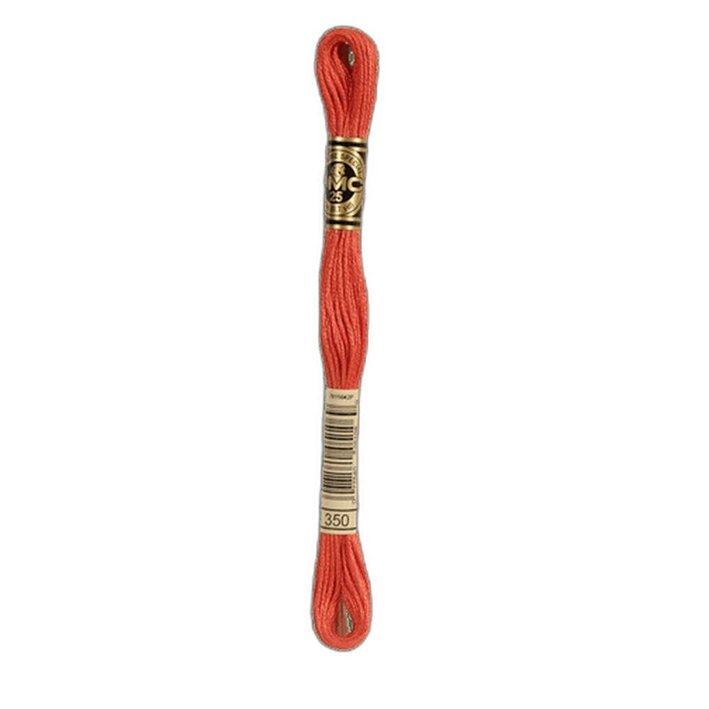 DMC 350 Medium Coral Stranded Cotton Embroidery Floss