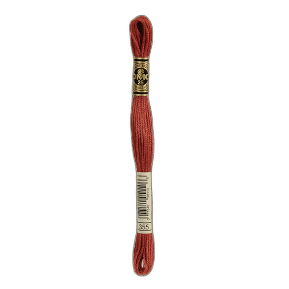 DMC 355 Dark Terra Cotta Stranded Cotton Embroidery Floss
