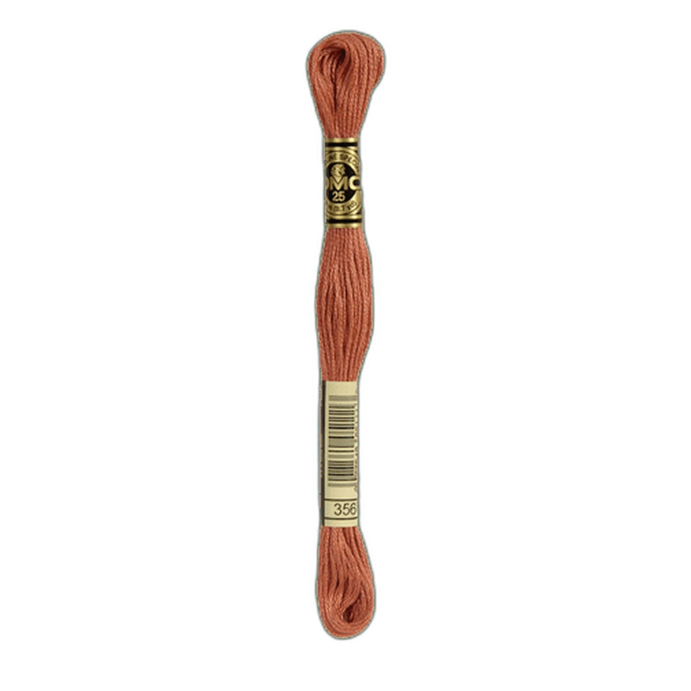 DMC 356 Medium Terra Cotta Stranded Cotton Embroidery Floss