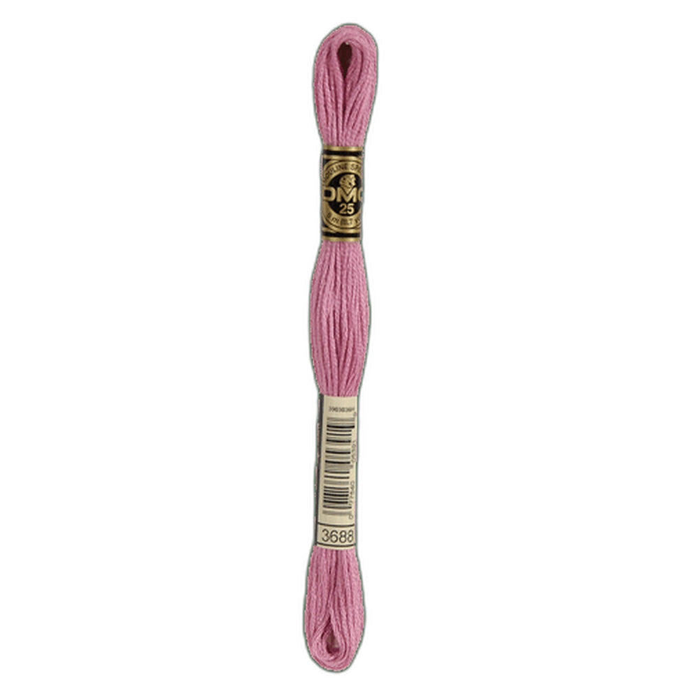 DMC 3688 Medium Mauve Stranded Cotton Embroidery Floss