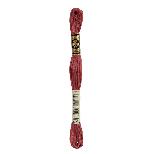 DMC 3721 Dark Shell Pink Stranded Cotton Embroidery Floss