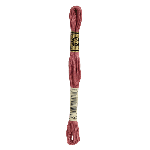 DMC 3722 Medium Shell Pink Stranded Cotton Embroidery Floss