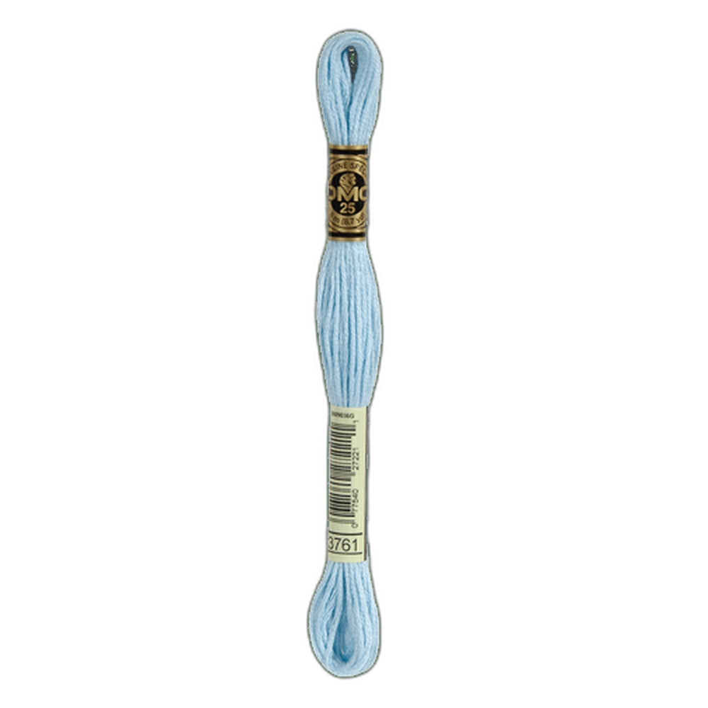 DMC 3761 Light Sky Blue Stranded Cotton Embroidery Floss