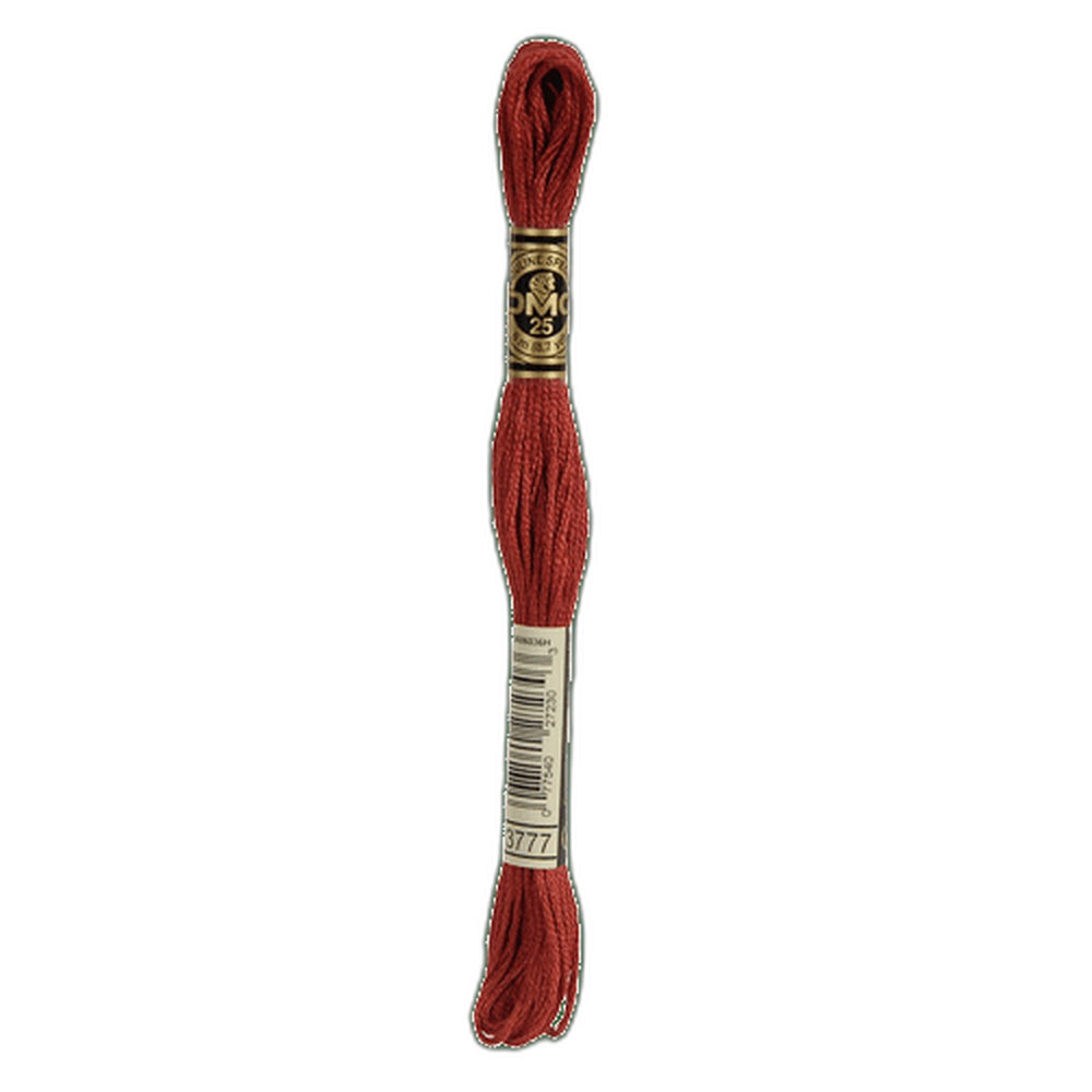 DMC 3777 Very Dark Terra Cotta Stranded Cotton Embroidery Floss