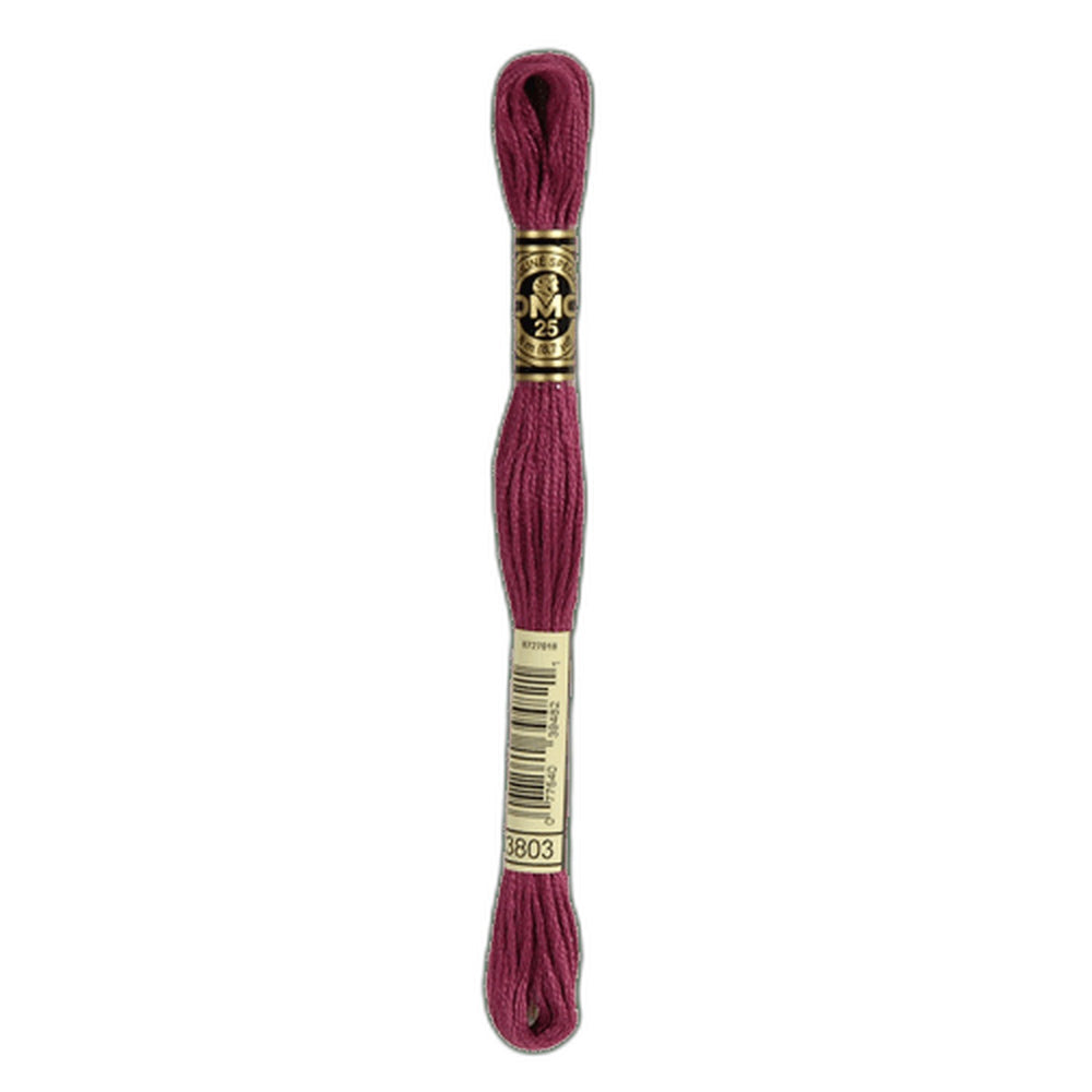 DMC 3803 Dark Mauve Stranded Cotton Embroidery Floss
