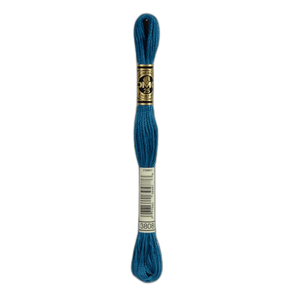 DMC 3808 Ultra Very Dark Turquoise Stranded Cotton Embroidery Floss
