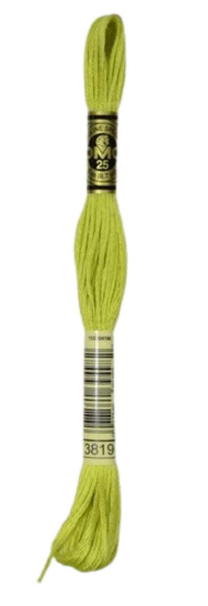 DMC 3819 Light Moss Green Stranded Cotton Embroidery Floss