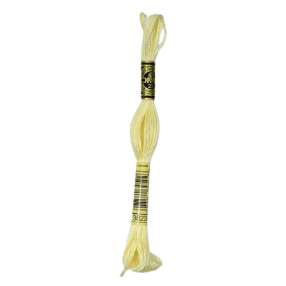 DMC 3823 Ultra Pale Yellow Stranded Cotton Embroidery Floss