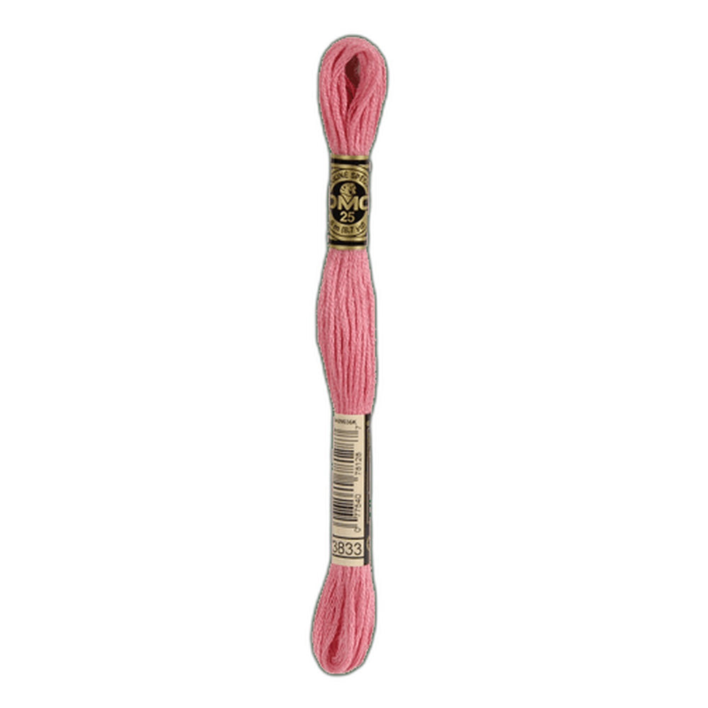 DMC 3833 Light Raspberry Stranded Cotton Embroidery Floss