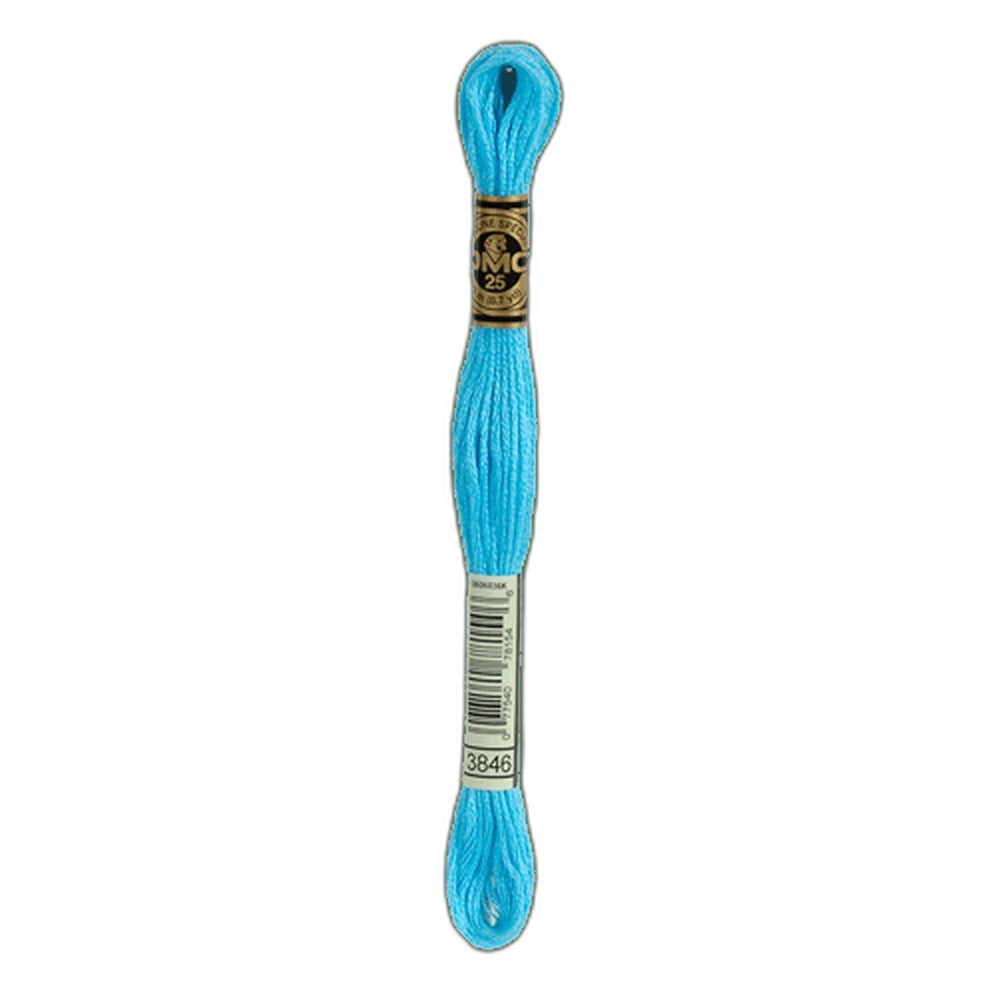 DMC 3846 Light Bright Turquoise Stranded Cotton Embroidery Floss