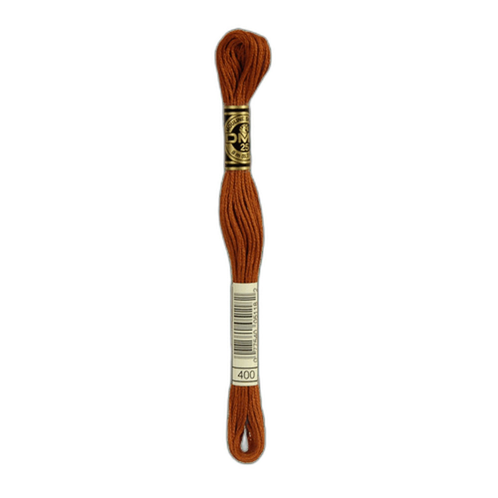 DMC 400 Dark Mahogany Stranded Cotton Embroidery Floss