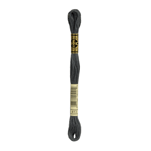 DMC 413 Dark Pewter Grey Stranded Cotton Embroidery Floss