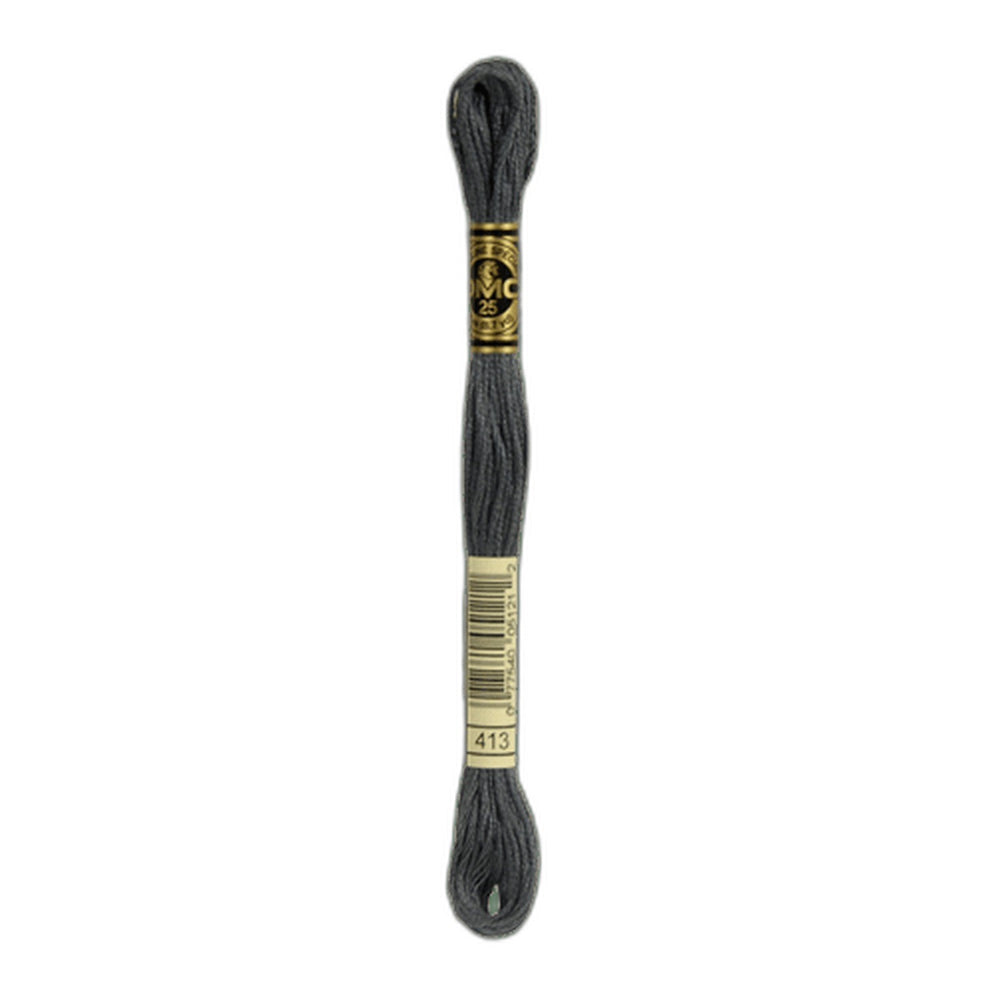 DMC 413 Dark Pewter Grey Stranded Cotton Embroidery Floss