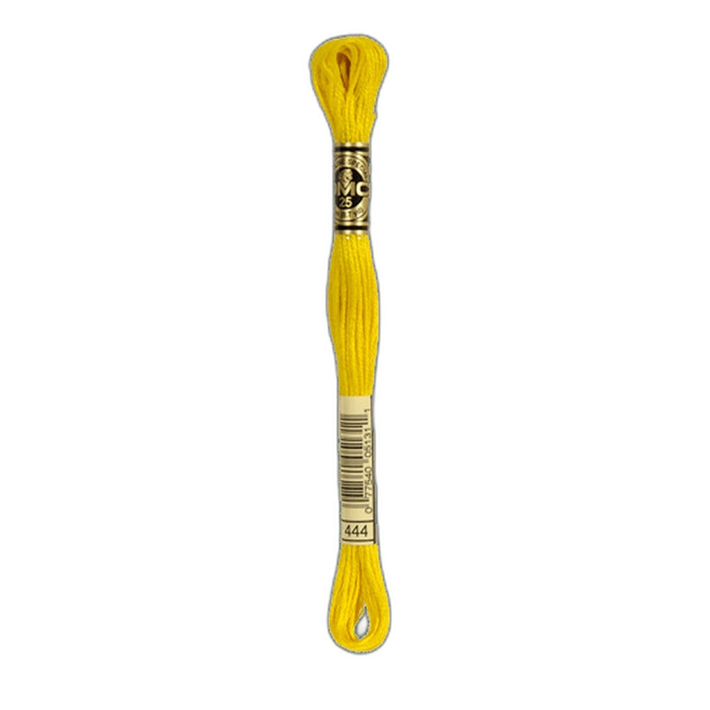 DMC 444 Dark Lemon Stranded Cotton Embroidery Floss