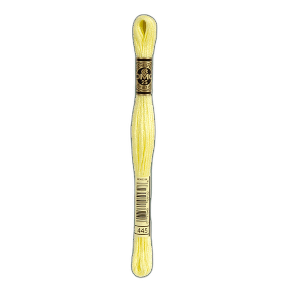 DMC 445 Light Lemon Stranded Cotton Embroidery Floss