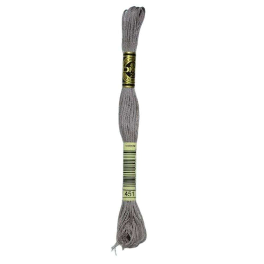 DMC 451 Dark Shell Grey Stranded Cotton Embroidery Floss
