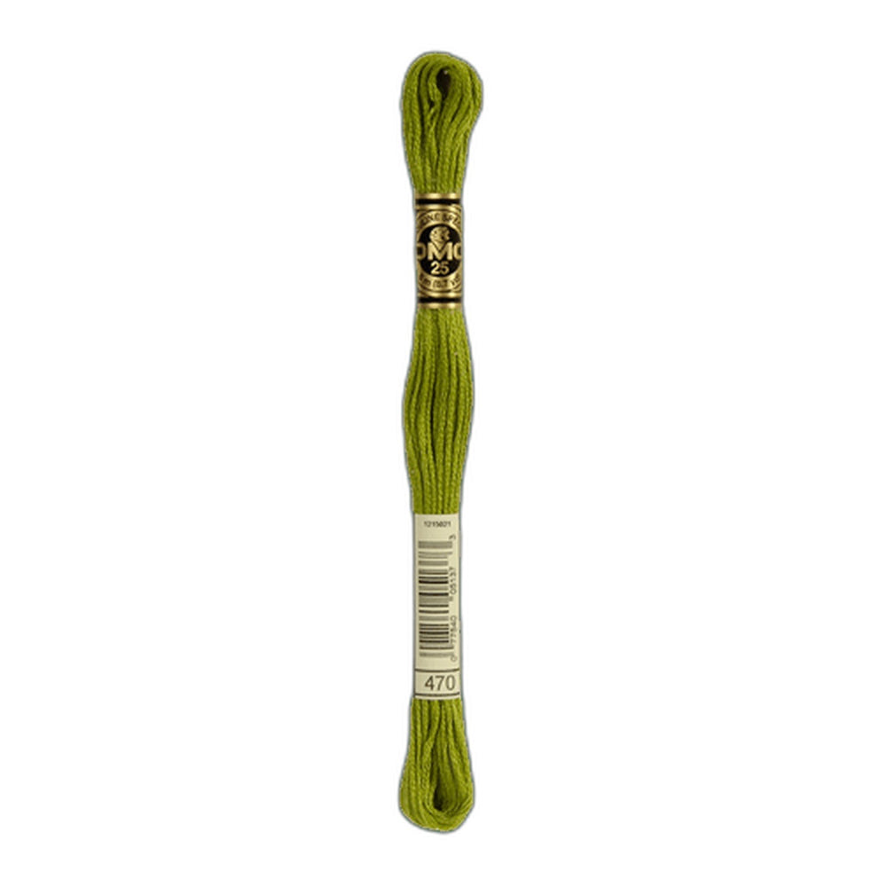 DMC 470 Light Avocado Green Stranded Cotton Embroidery Floss