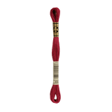 DMC 498 Dark Red Stranded Cotton Embroidery Floss