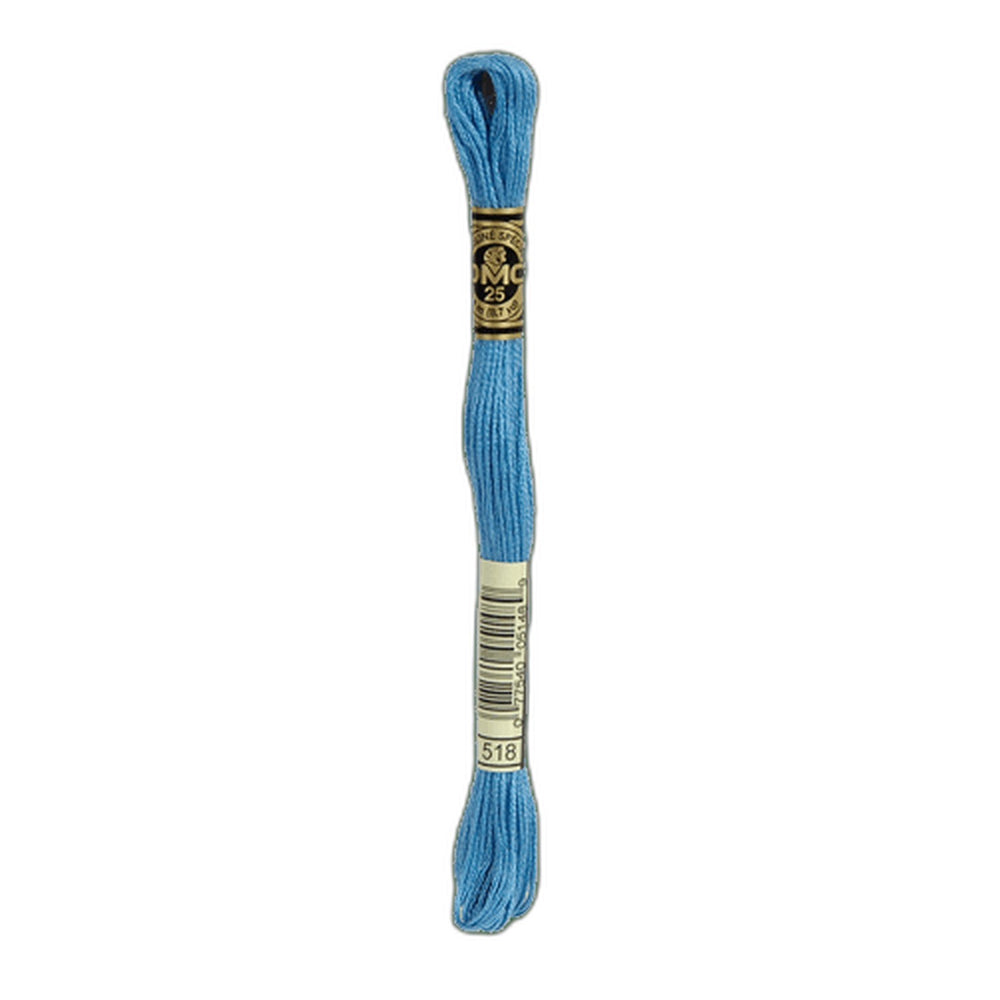 DMC 518 Light Wedgewood Blue Stranded Cotton Embroidery Floss