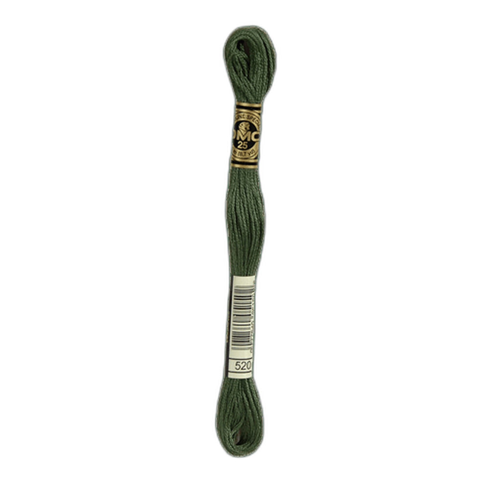 DMC 520 Dark Fern Green Stranded Cotton Embroidery Floss