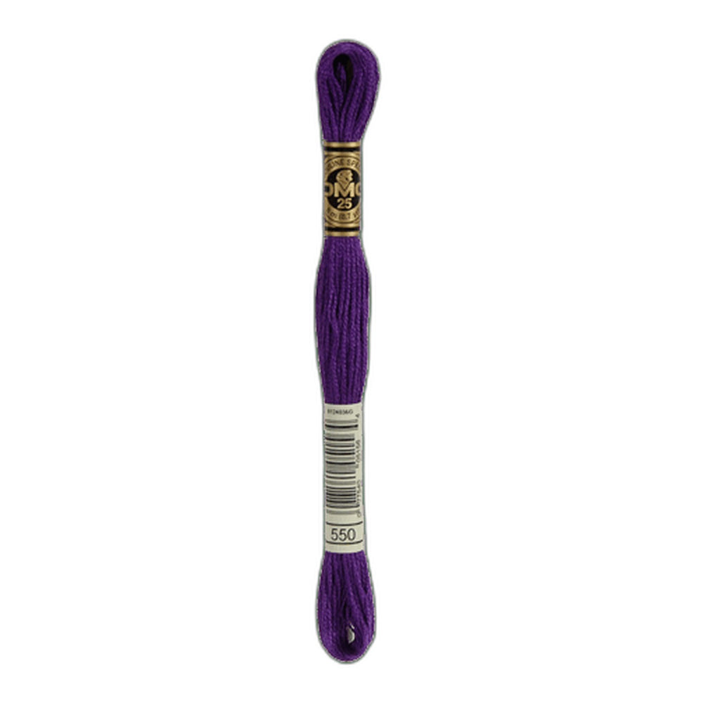DMC 550 Very Dark Violet Stranded Cotton Embroidery Floss