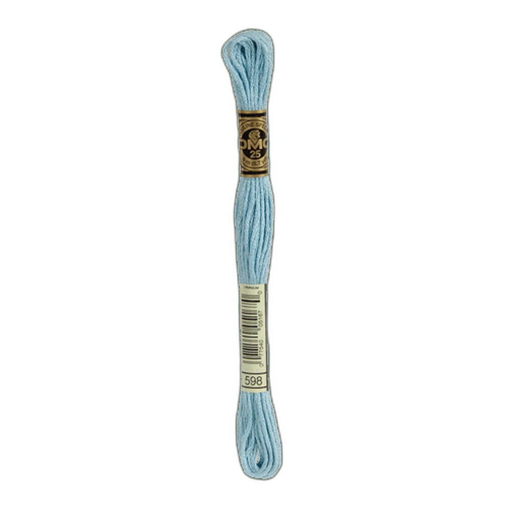 DMC 598 Light Turquoise Stranded Cotton Embroidery Floss