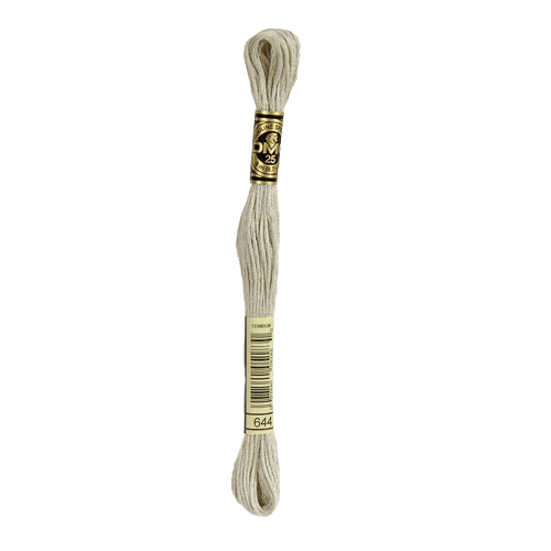 DMC 644 Medium Beige Grey Stranded Cotton Embroidery Floss