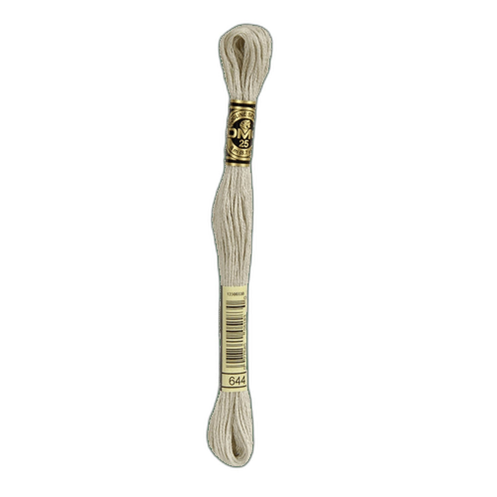 DMC 644 Medium Beige Grey Stranded Cotton Embroidery Floss