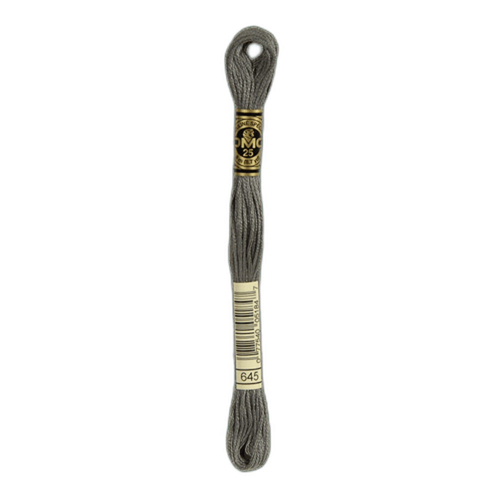DMC 645 Very Dark Beaver Grey Stranded Cotton Embroidery Floss