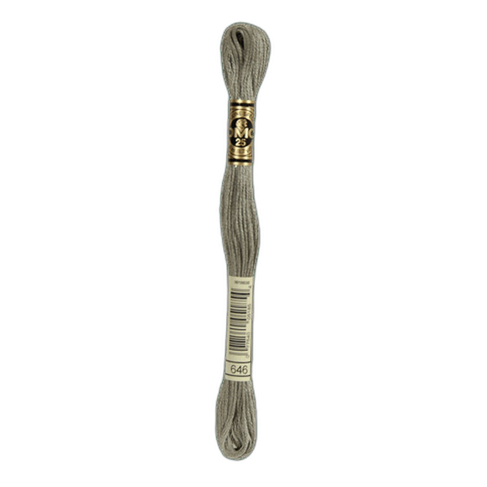 DMC 646 Dark Beaver Grey Stranded Cotton Embroidery Floss
