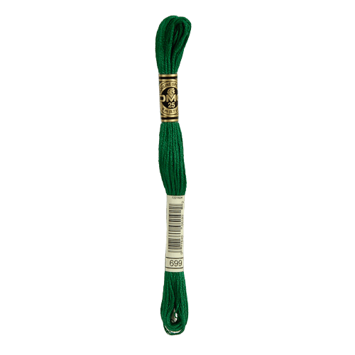 DMC 699 Green Stranded Cotton Embroidery Floss