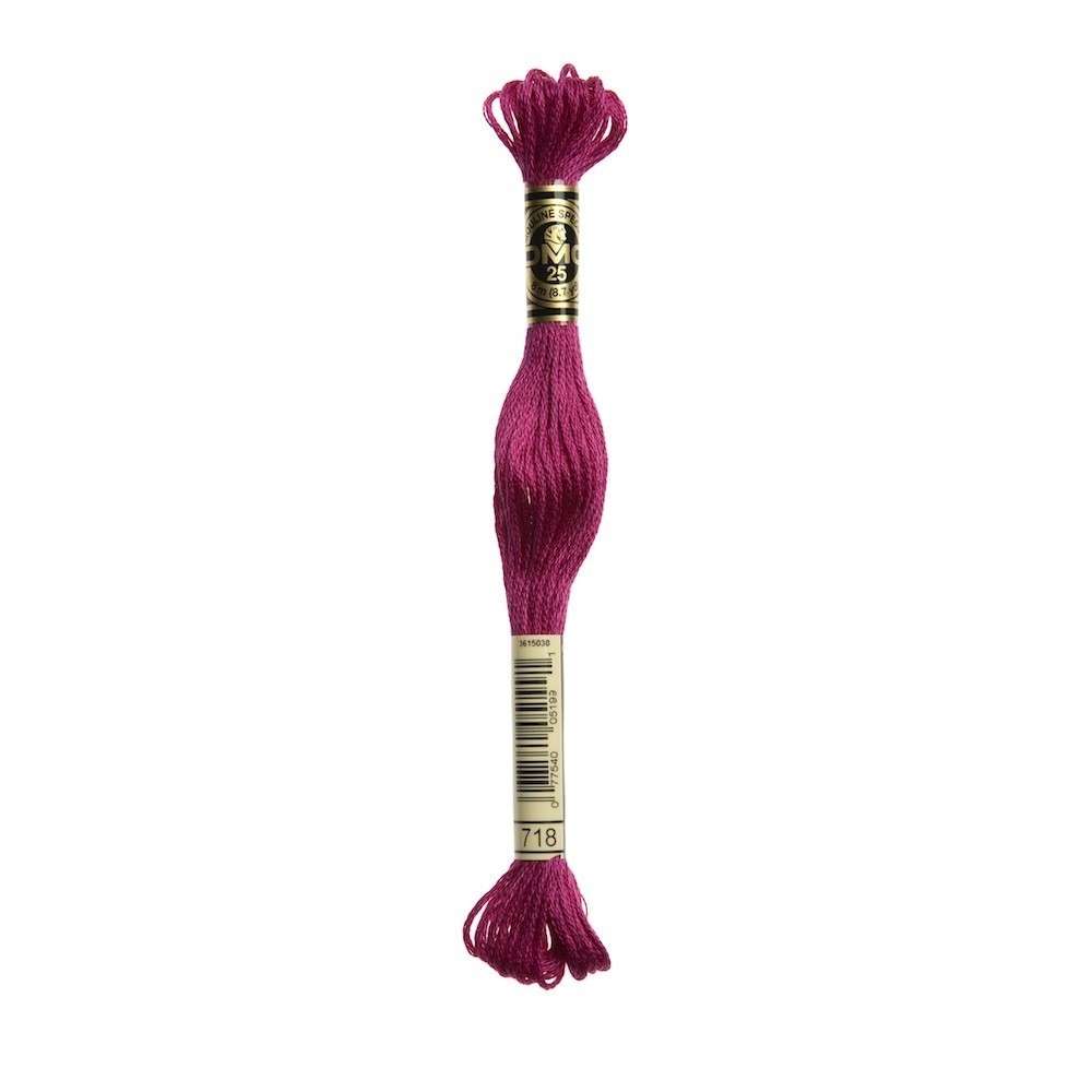 DMC 718 Plum Stranded Cotton Embroidery Floss